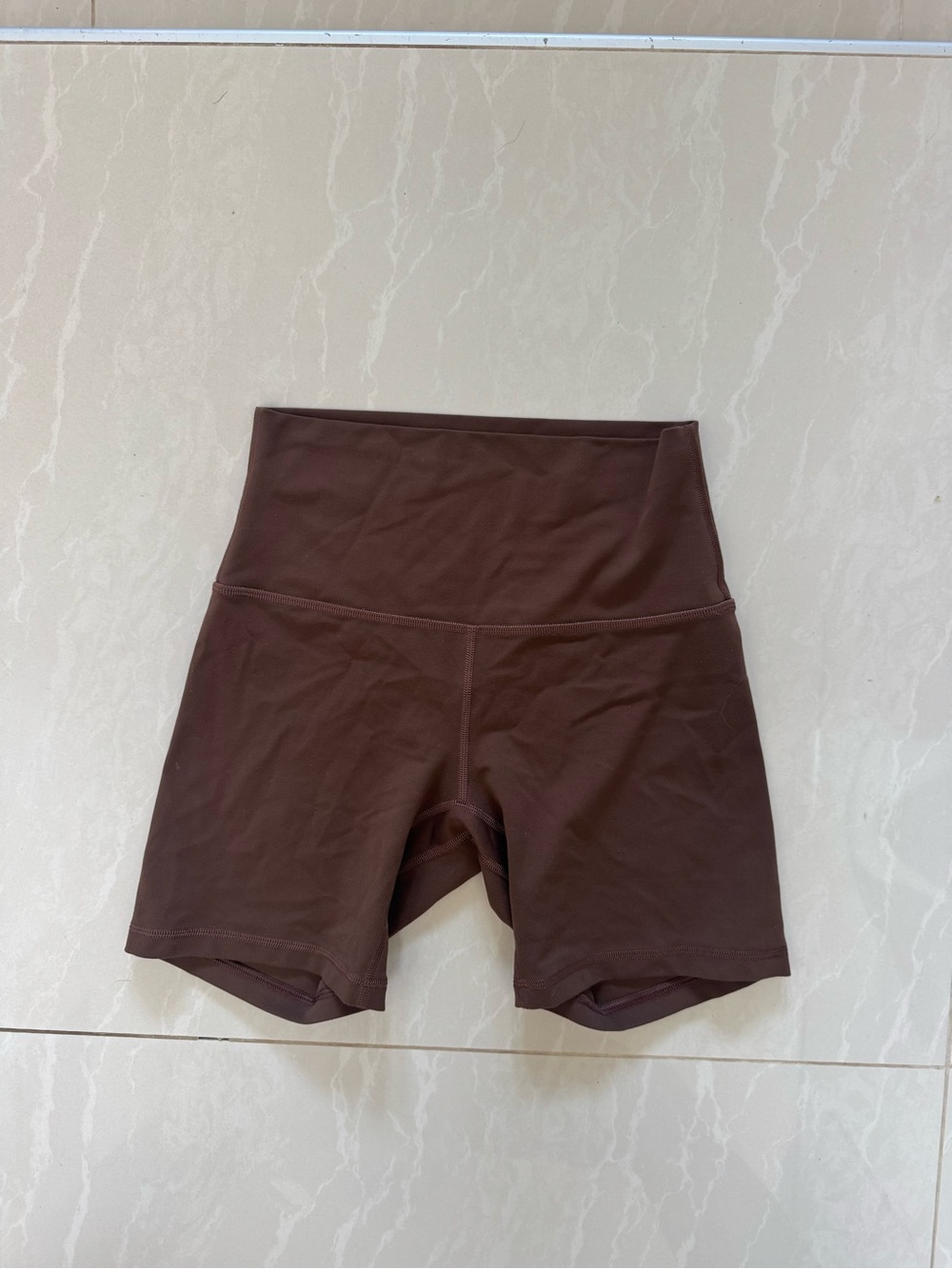 lululemon athletica High-Waist Chocolate Brown Bike Shorts